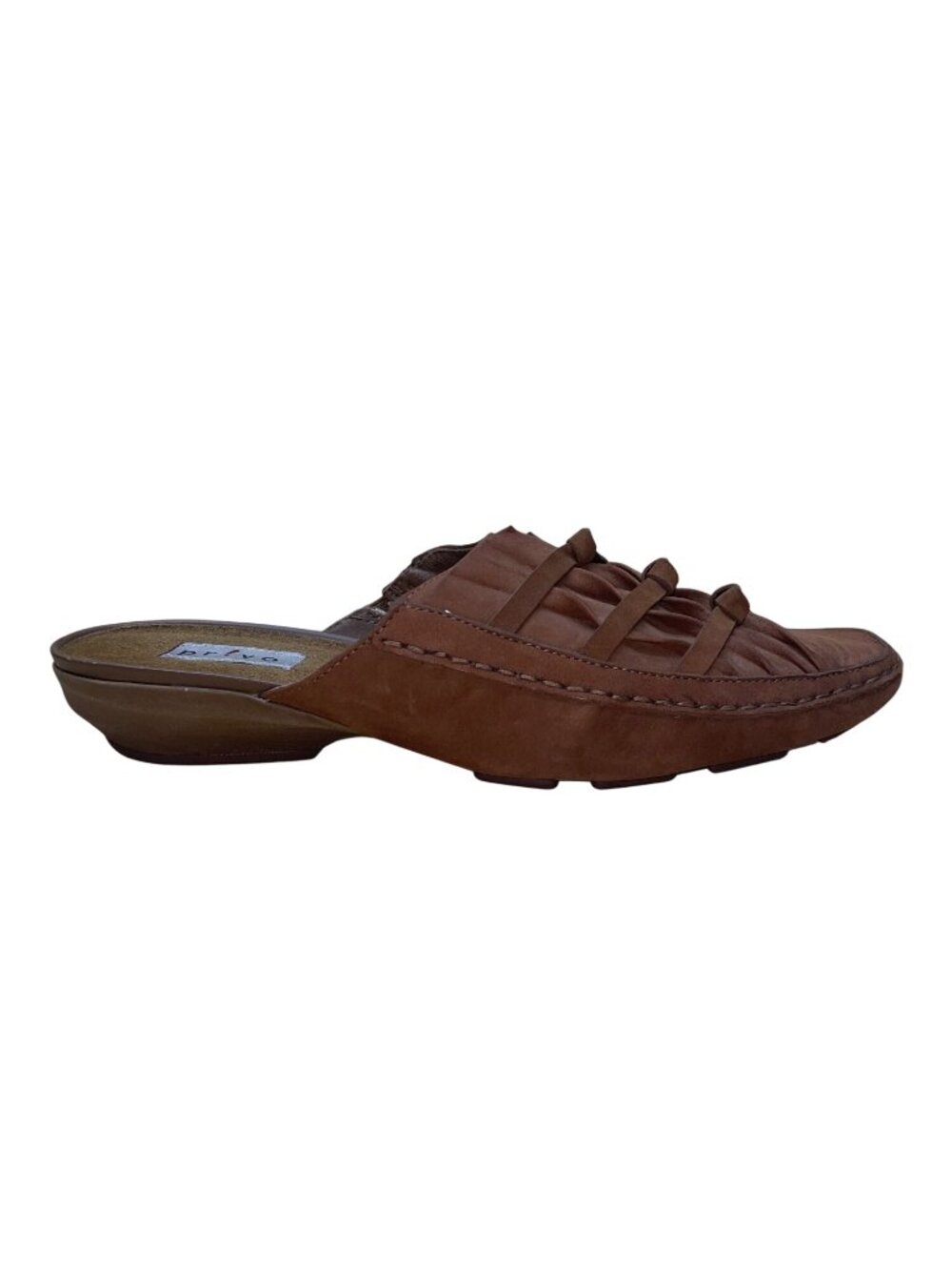 Privo By Clarks Women’s Brown Leather Slide Loafer-Style Mules Size 9.5M